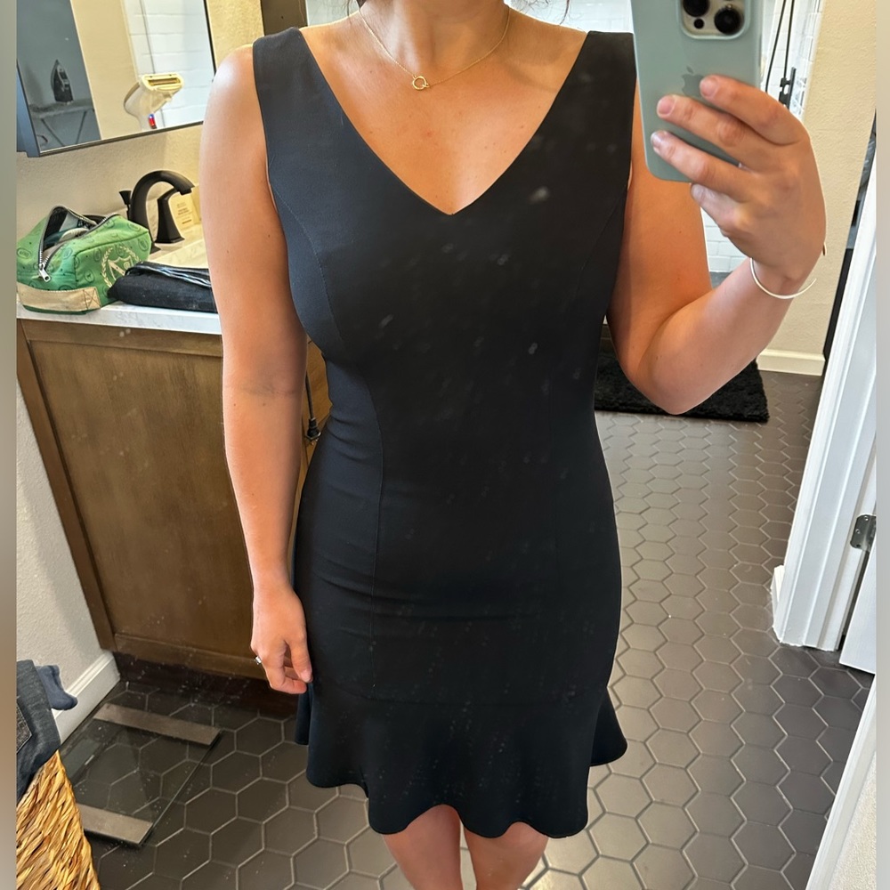 Bebe V-Neck Little Black Dress